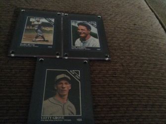 Gehrig Ruth. Grove Baseball cards collectibles