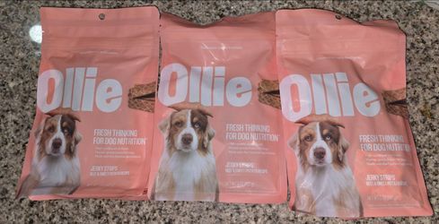Ollie dog treats 3 bags exp 2027