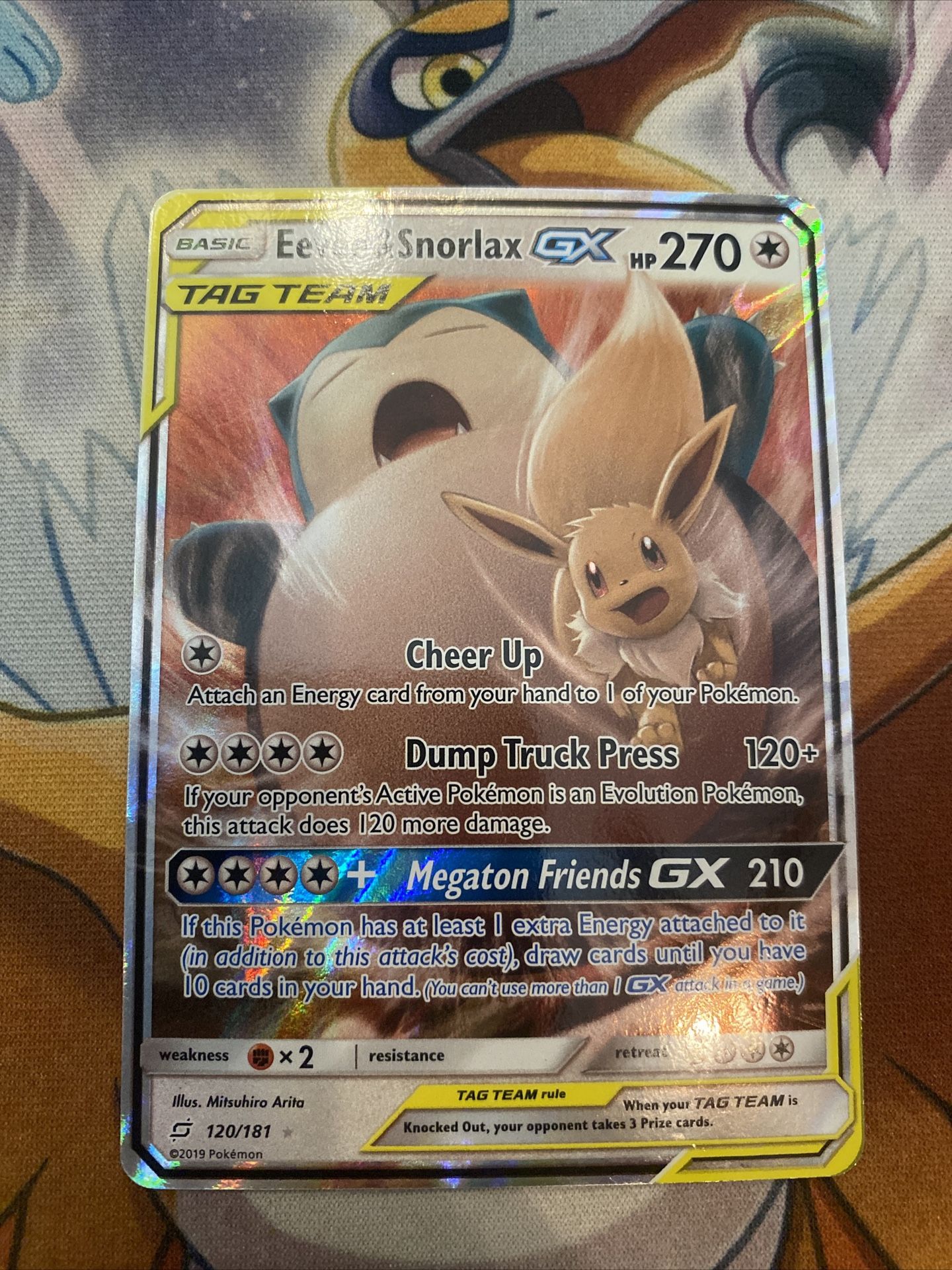 eevee gx pokemon card value & Snorlax Team Up 120/181 Holo Ultra Rare LP/NM for Sale in Tampa, FL Promo Retreat cost Eevee & Snorlax-GX - Team