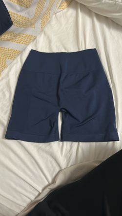 YEOREO Dark Blue Gym Shorts with Butt Scrunch