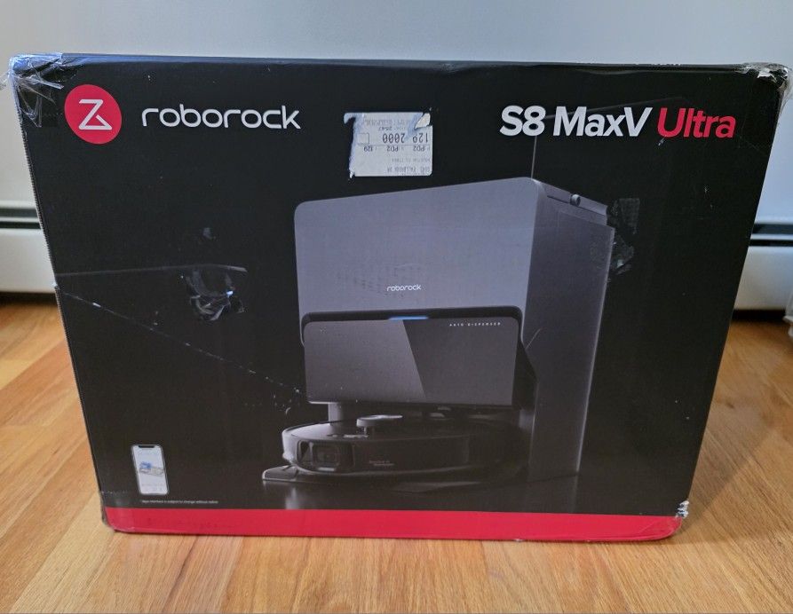 Sparkling Clean Holiday Floors Roborock S8 MaxV Ultra  Floor Vacuum Robot– Warranty Replacement, Never Used!