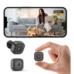 Hidden Camera,Security Mini Camera‌,HD ‌WiFi Wireless with SD Storage & Motion Detection for Home Office Compact Indoor
