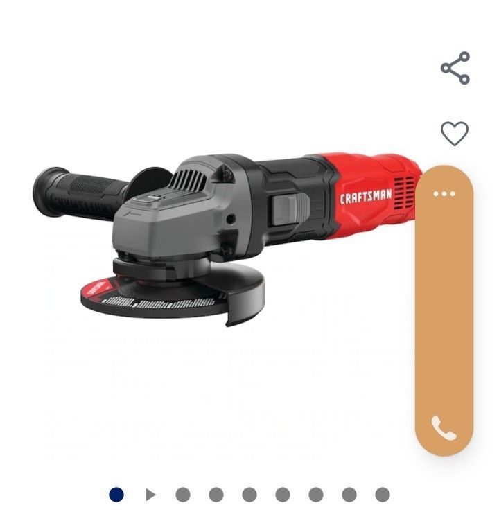 Craftsman Angle Grinder 6.0 Amp  $35.00
