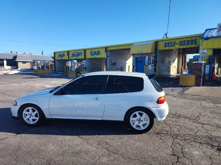 15" Acura Integra GSR Blade Rims & Tires(Powder Coated White)