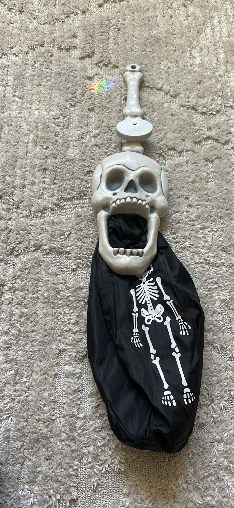 Skeleton Trick Or Treat Lights/sounds Bag