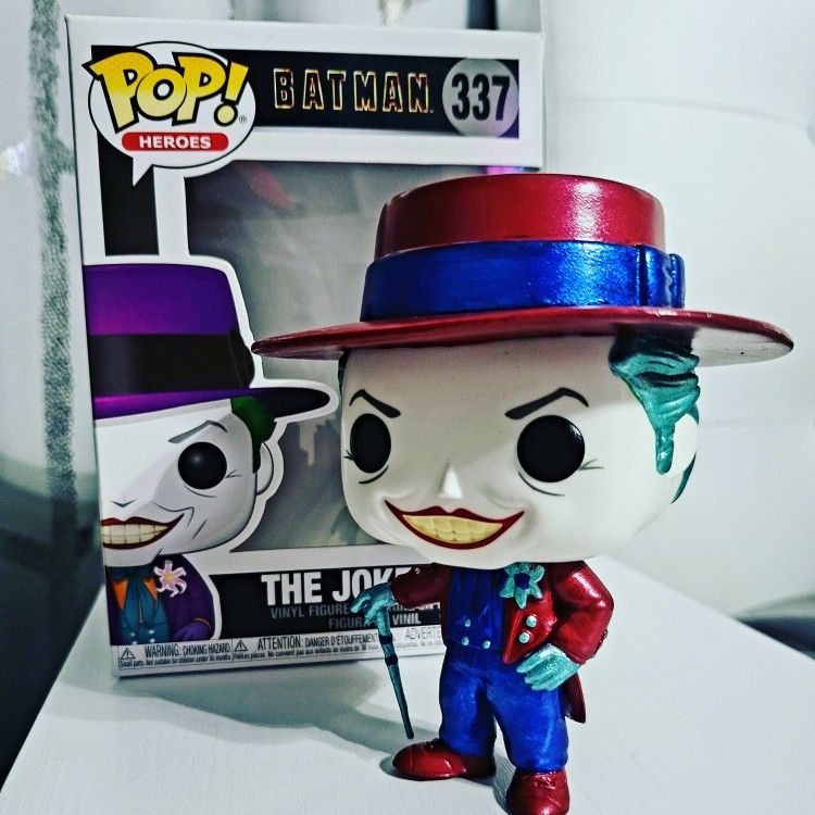 Funko Pop The Joker Custom Metallic Hand Painted