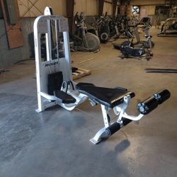 Hoist leg extension and leg curl pin stack