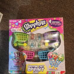 Shopkins SHOPPING CART SPRINT BOARD GAME!!