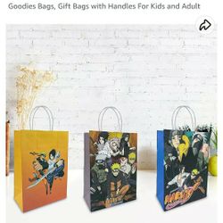 Naruto 12 Piece Birthday Gift Bags Goodie Party Favors Anime
