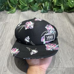VANS Off The Wall Snapback Trucker Hat Multi OS Adjustable Floral Mesh Back