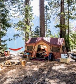 12 Person Tent, Beautiful, Well Taken Care Of. Weather Proof. Ready Set Up In 10 Minutes.