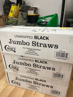 Jumbo Straw 3 boxes 15,000 straws