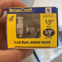 Brass Craft 1/4 Turn Angle