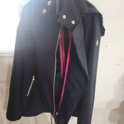 Black Hoodie Mk Girls Jacket 