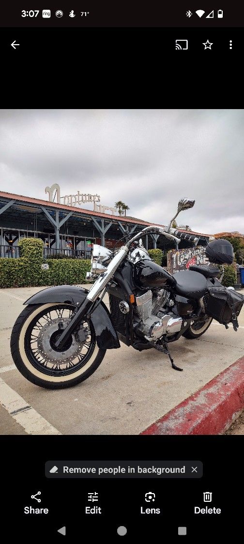 2005 Honda Shadow With White Walls