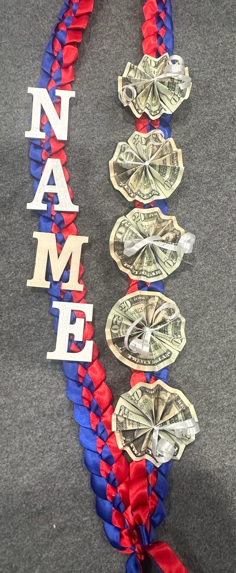 Graduation Money lei ribbon