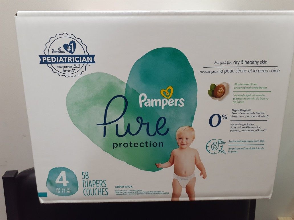 Pampers Pure Diapers Size 4