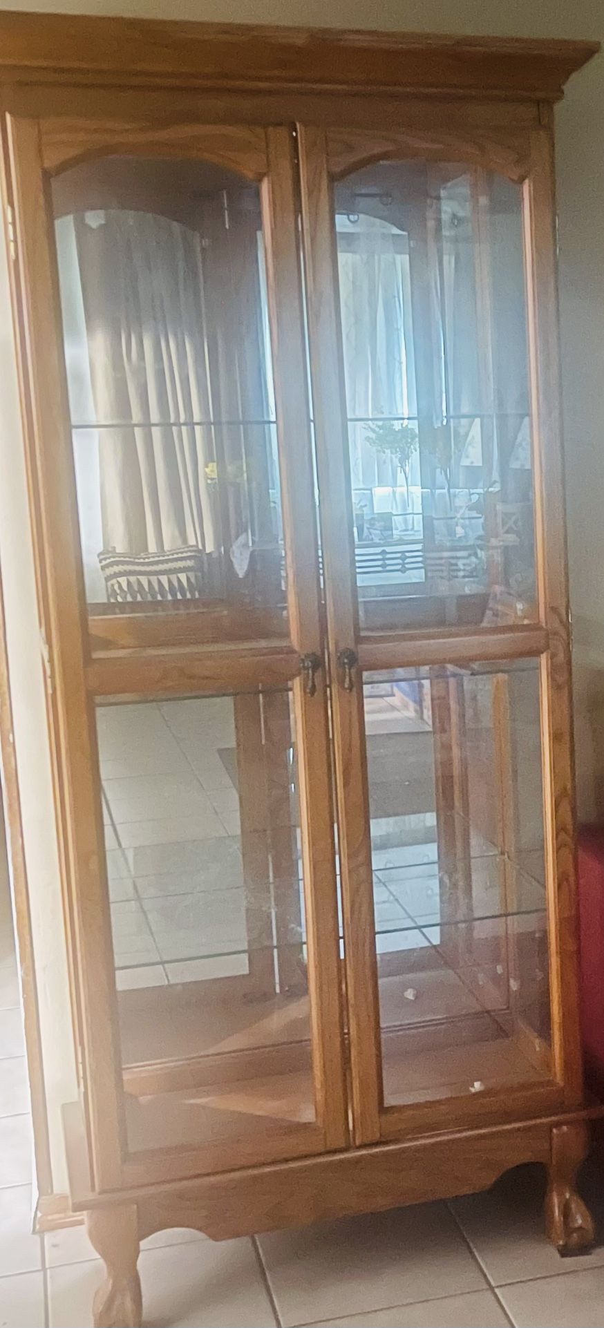 Oak China Hutch