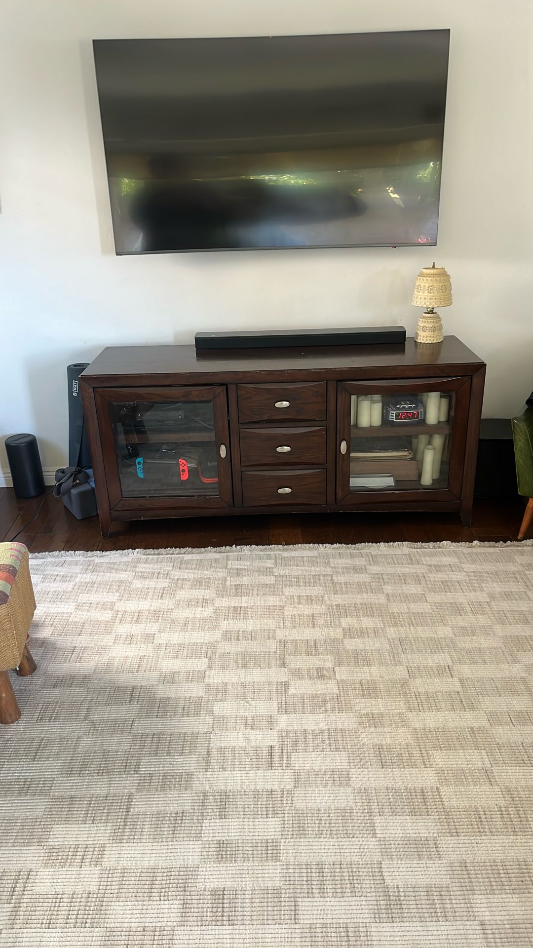 Tv Wood Console Cabinet