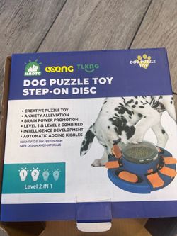 KADTC Dog Puzzle Toy Level 1 & 2 – Green/White – New in Box