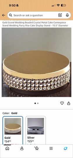 Beautiful beaded cake display stand