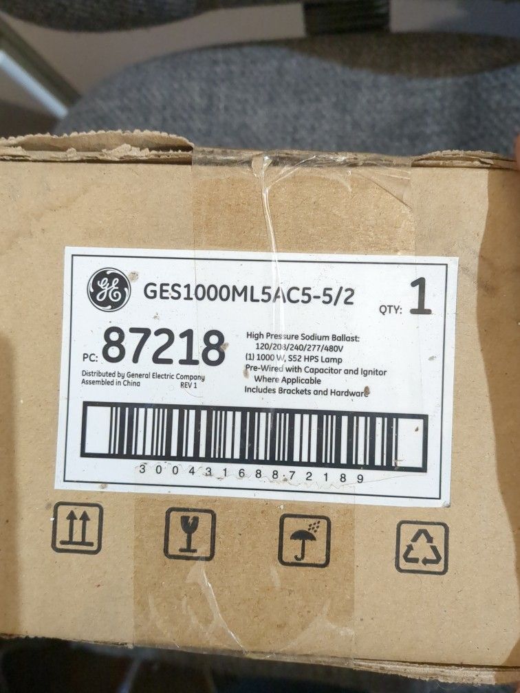 Ge High Pressure Sodium Ballast Kit