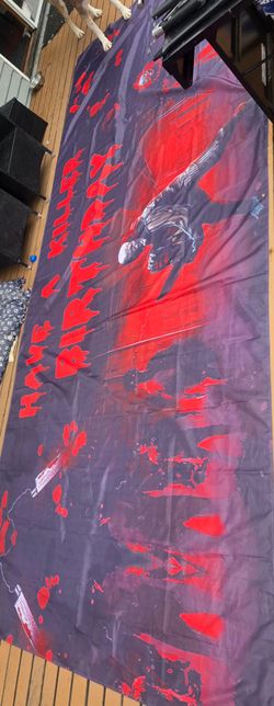 Huge Happy Birthday Scary Clown Banner