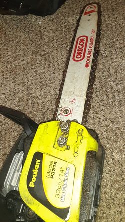 Poulan gas chainsaw