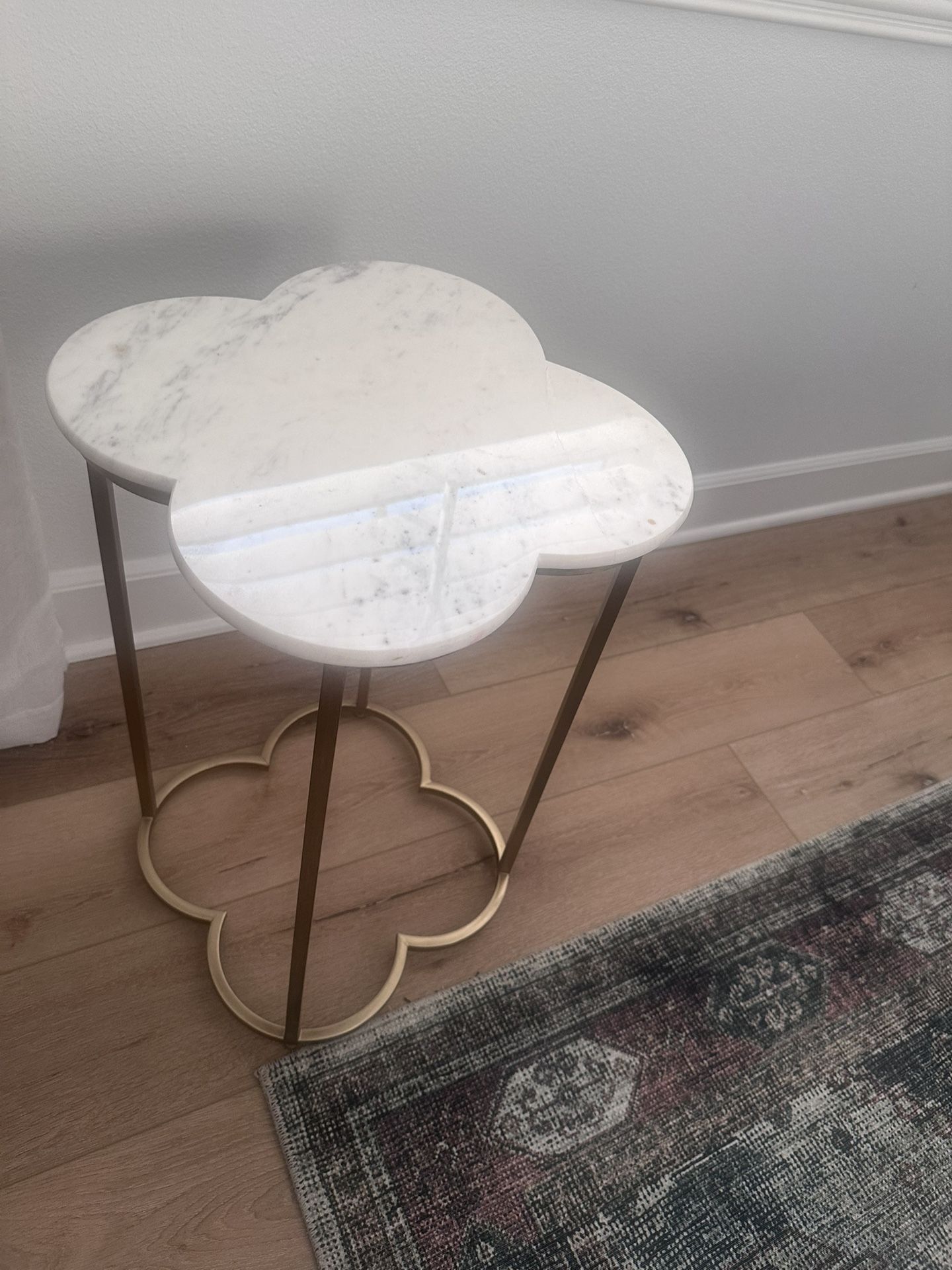 Marble and Gold side or end table- $20