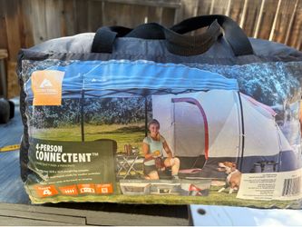 Tent that connects to canopy
