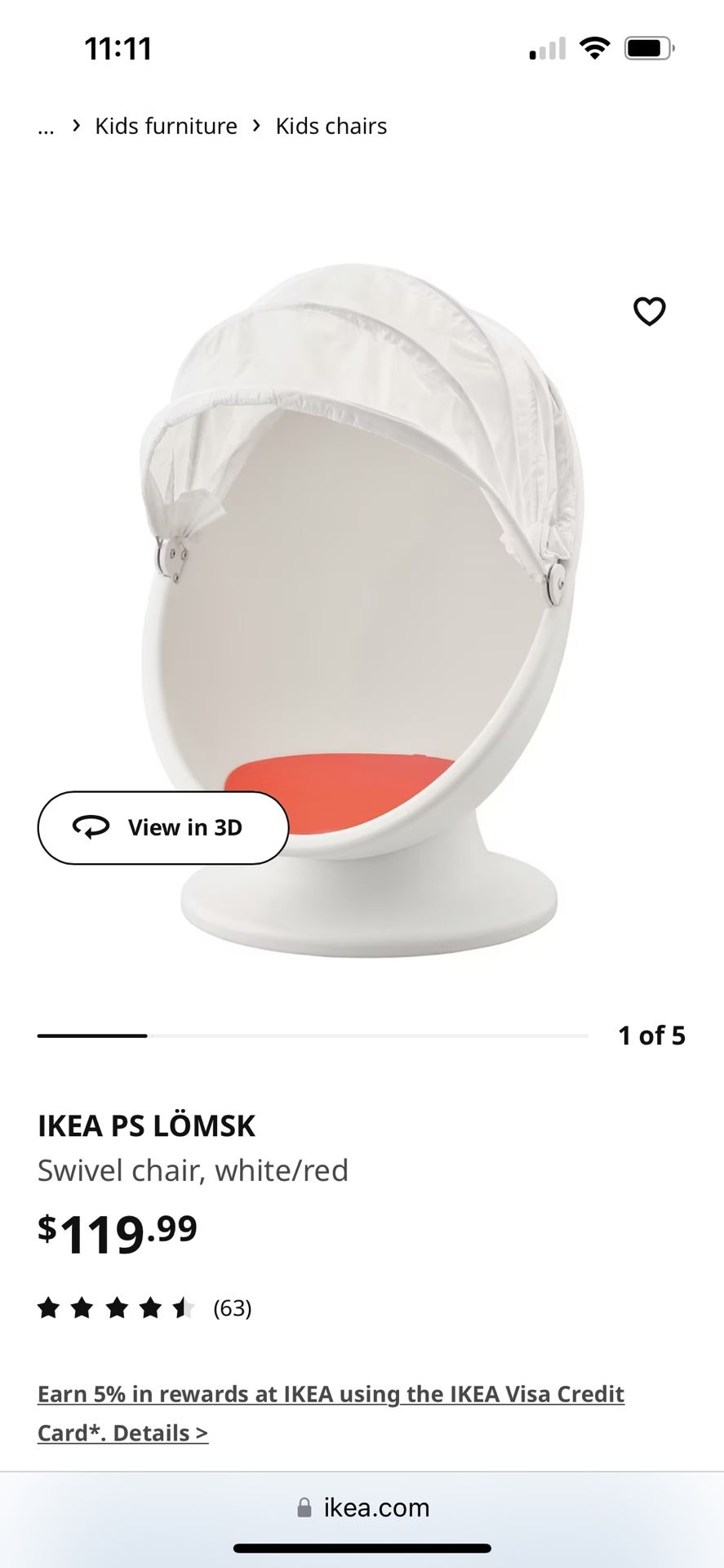Ikea kids Egg Chair