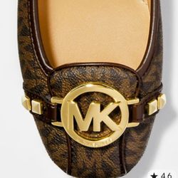 Michael Kors  Logo Moccasin Brown  & Gold