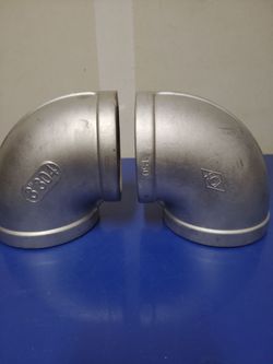 3" 304ss threaded 90 fittings