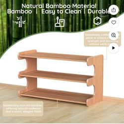3-Tier Bamboo Organizer 🪵✨ – Multi-Purpose Storage Shelf 