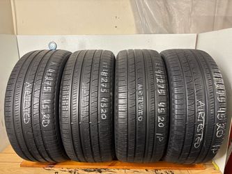 Set 4 tires 275 45 20 Pirelli scorpion verde as high tread
