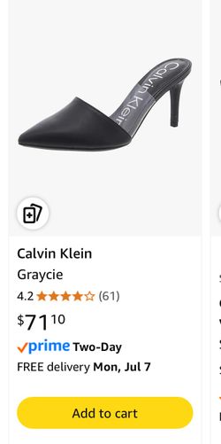 Womens Black Calvin klein  Heels 