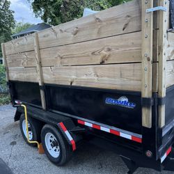 6x12 Enclosed Dump Trailer