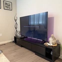 Black TV console