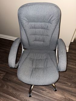 Blue Computer Chair with Wheels