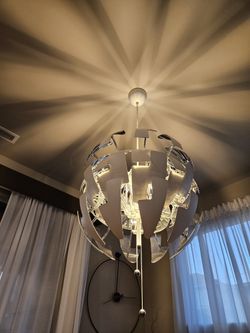 Large White  Light Fixture