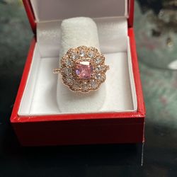 Ring With Pink Stone