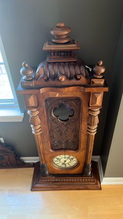 Grandfather wood clock