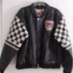 Unisex Nascar Leather Jacket