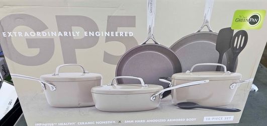 New Green Pan GP5 14 Piece Cookware Set