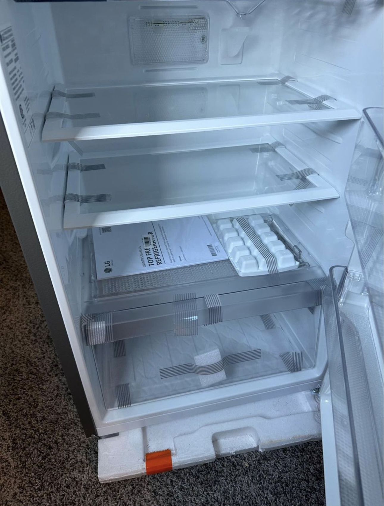 LG - 5.79 Cu. Ft. Top-Freezer Refrigerator with Semi Auto Defrost - BRAND NEW!