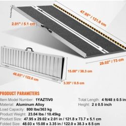 Folding multi-purpose ramp. 4 ft
