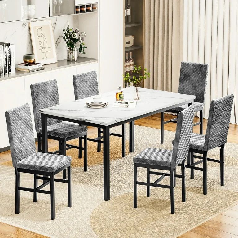 Dining Table Set For 6 People