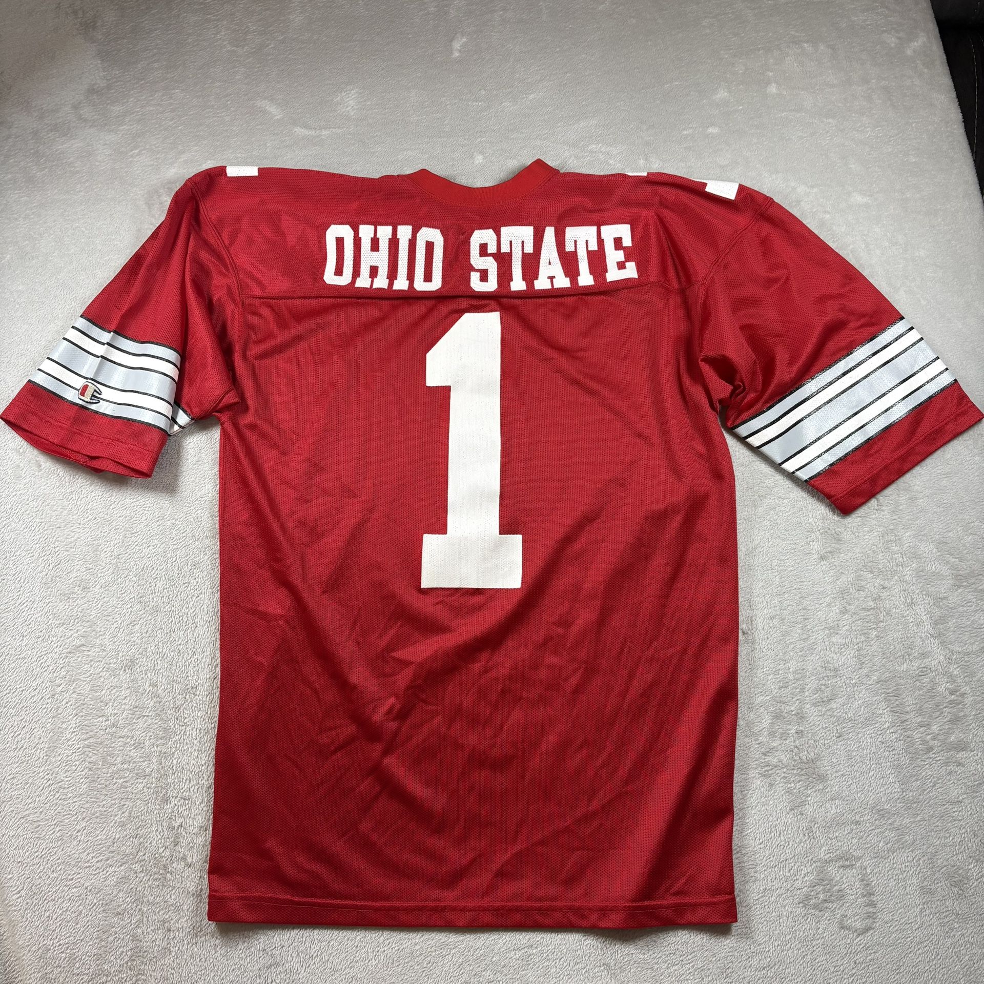 Vintage 80’s Ohio State Buckeyes Champion Men’s XL Red Jersey #1 Football #3521