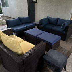 Wicker Patio Furniture 11 Pcs