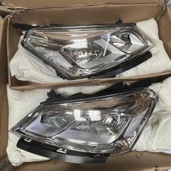 LA Zona Auto Parts 2013 to 2017 Chevy Traverse Chrome Headlights Luces Micas Calaveras Faros Focos Cromados 